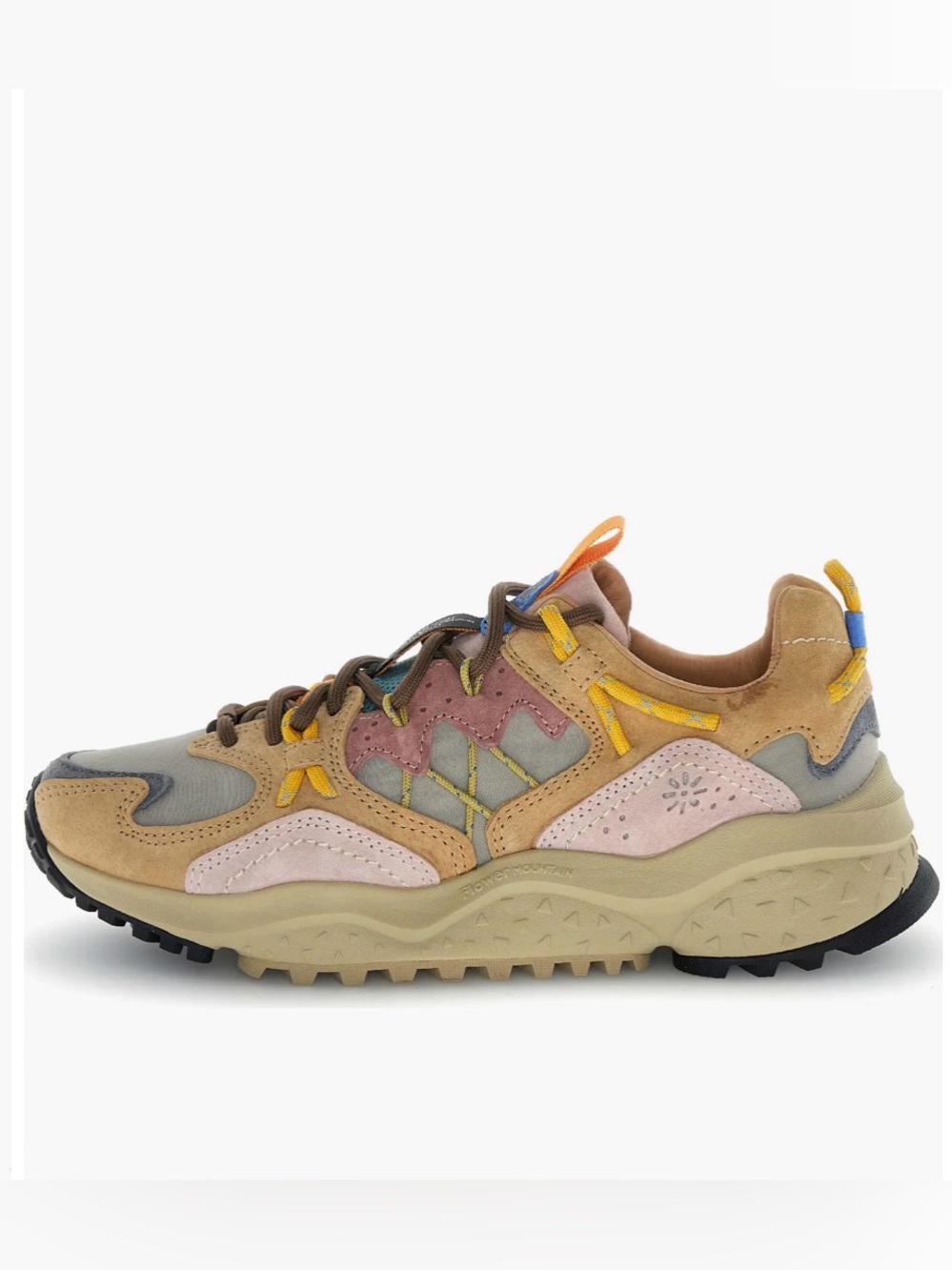 NWT Flower Mountain Yamabushi Sneaker in Cognac-Taupe-Pink